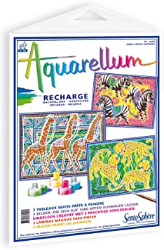 Recharge Aquarellum - Zèbres, girafes, panthères - Beaux-Arts Recharge Aquarellum - Zèbres, girafes, panthères - Beaux-Arts