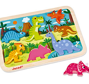 Puzzle encastrement Dinosaure Chunky