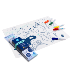 Grand Playmat Banquise + 5 feutres + bracelet