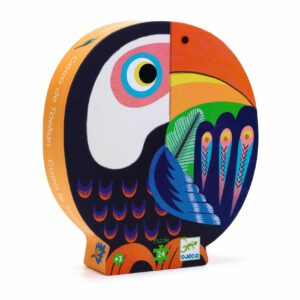 Puzzle silhouette Coco le toucan 24 pièces - Djeco