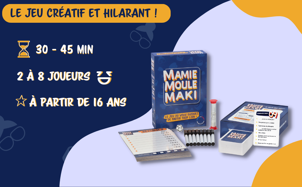 Jeu d'ambiance Gigamic Mamie Moule Maki - Jeux d'ambiance - Achat